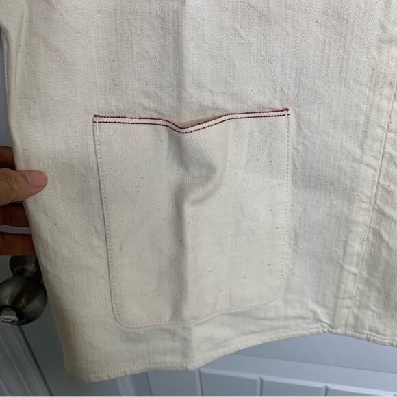 M martin gauzy cream minimalist‎ lagenlook top size XS - Picture 2 of 7